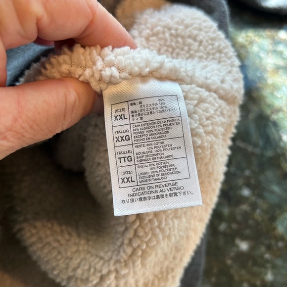 Disneyland Resort Grumpy Embroidered full zip sweatshirt. Sherpa fleece lined. - Picture 8 of 10